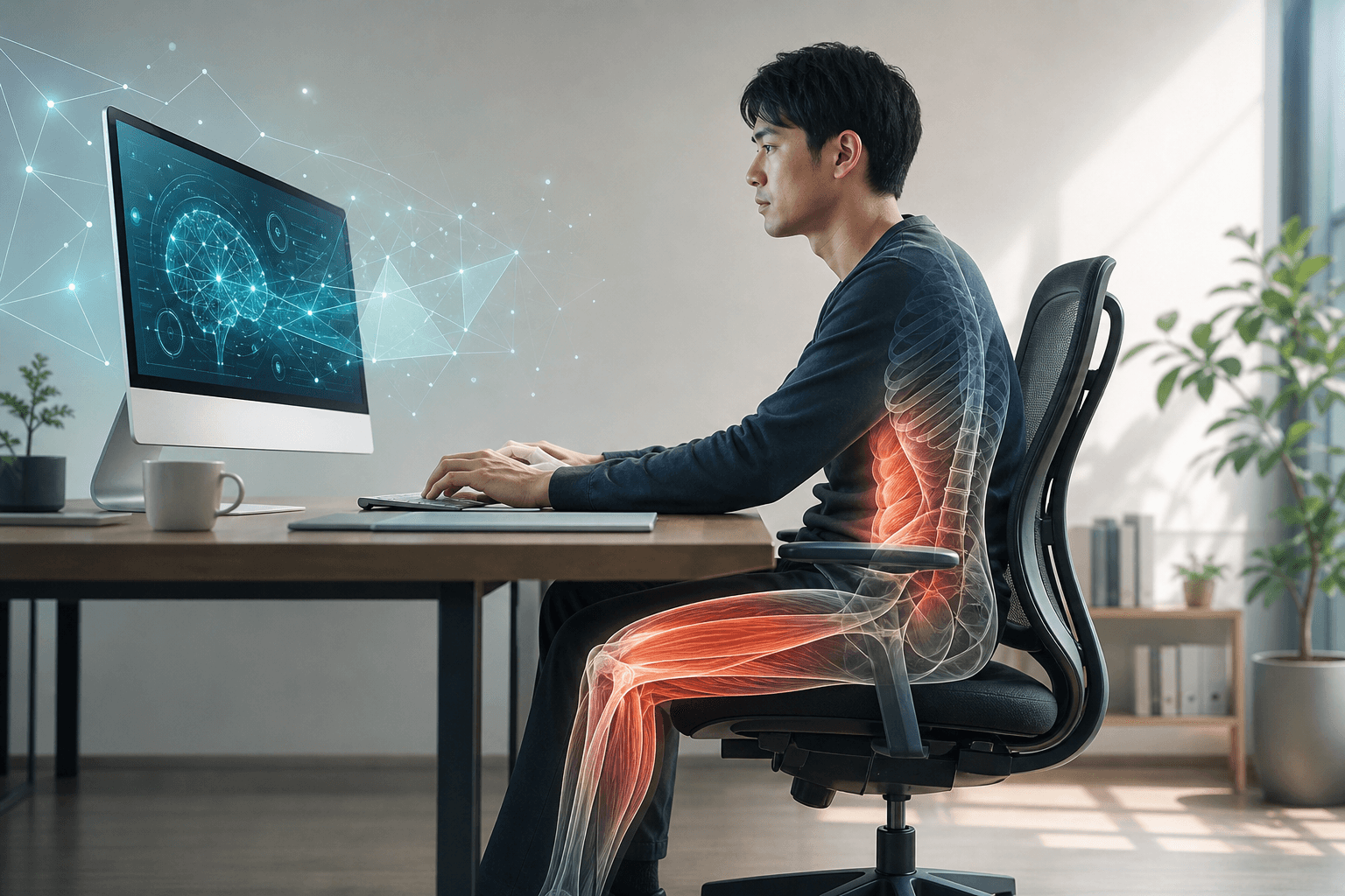 AIが奪う「体を動かす機会」——デスクワーク時代に筋肉を守るために知っておくべき科学的事実